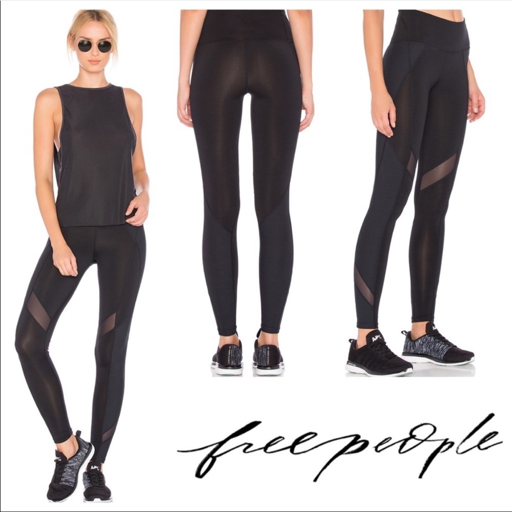 Free People | Lira Legging Black Womens Tights Stretchy Pant Size XS